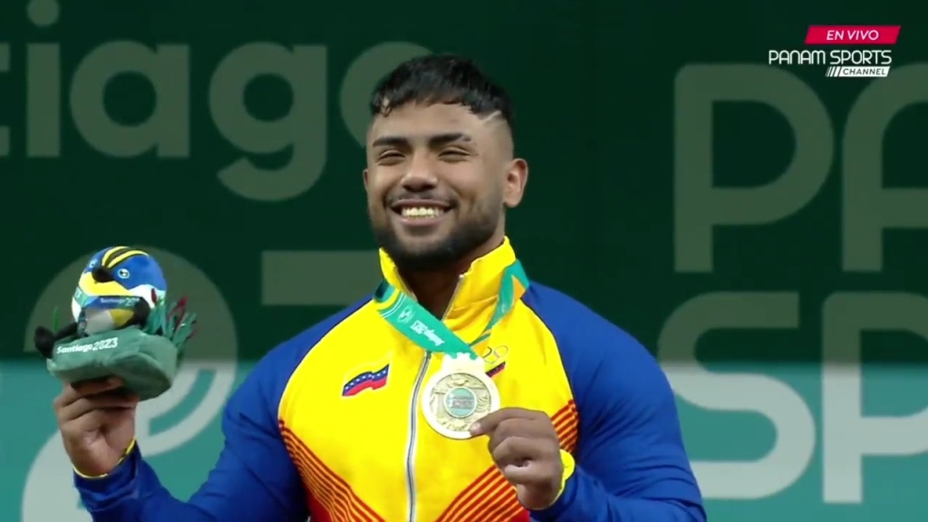 Keydomar Vallenilla gana segundo oro de Venezuela en las pesas de los Juegos Panamericanos